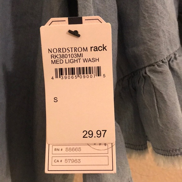 Denim Ruffle Top - Picture 6 of 9